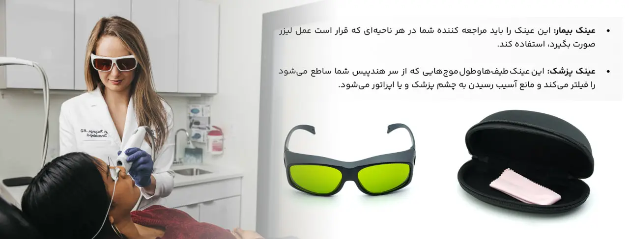 عینک پزشک و اپراتور لیزر شرکت آرگون مدیکال - Image 2